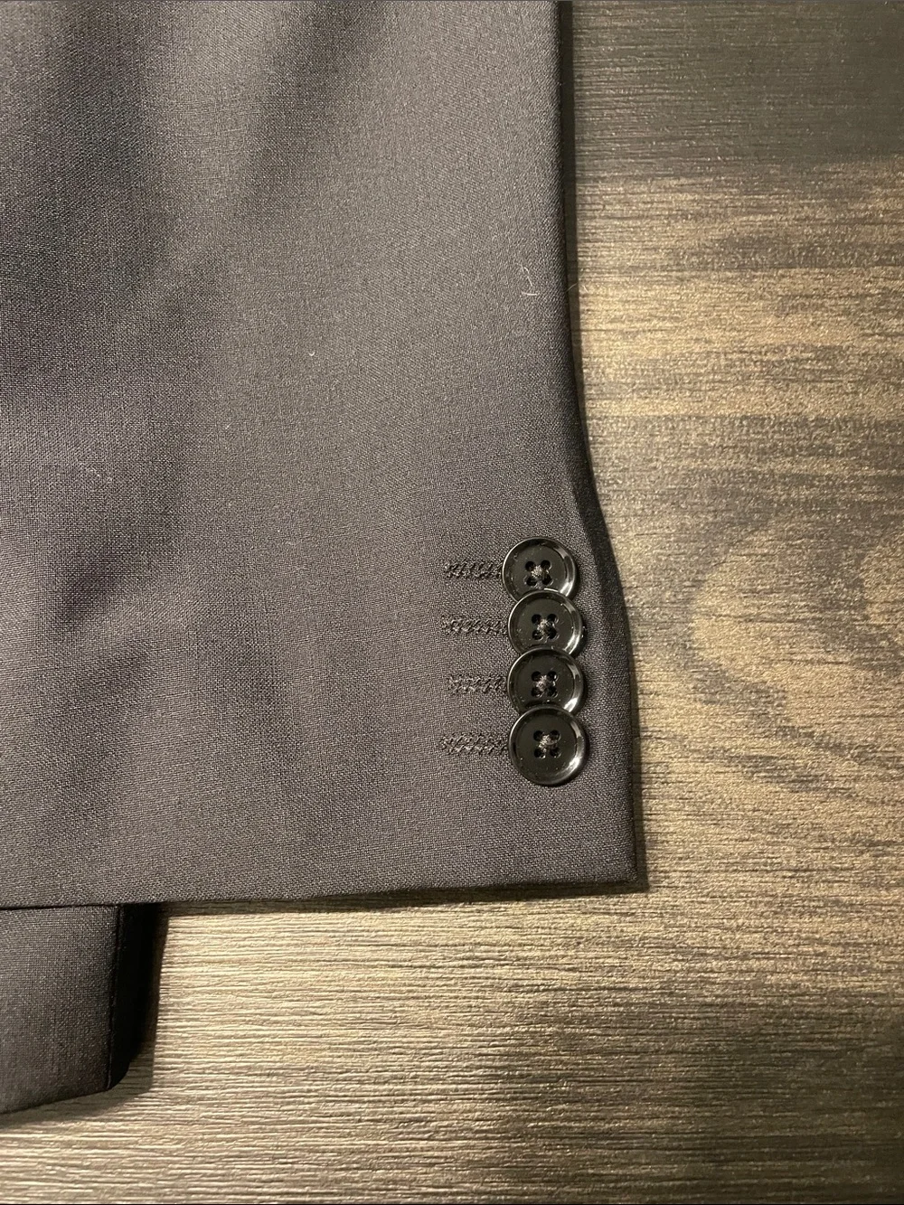 Express Men's Charcoal Gray Two-Button Suit Blazer